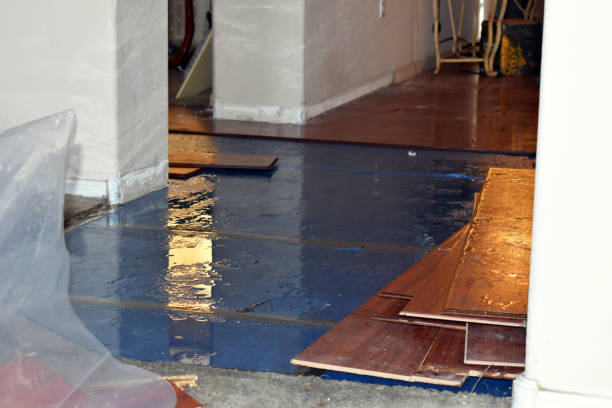 Professional Water Damage Restoration technician working in Lubbock, TX